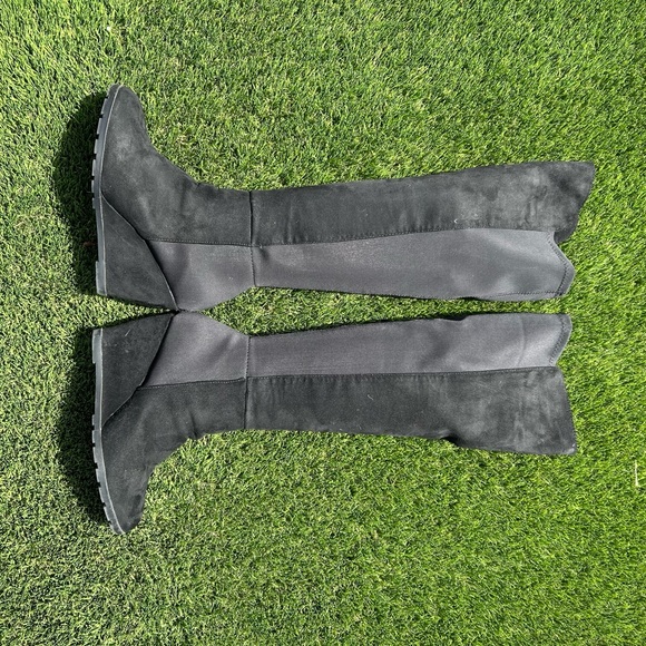 Size 9 Black Wedge Catherine Malandrino Knee-High Boots - Picture 6 of 8